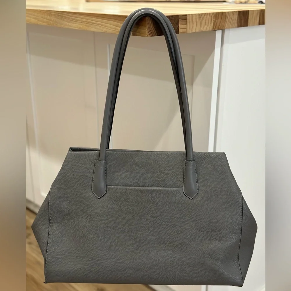 A New Day (Target) Gray Shoulder Purse front phone pocket - Picture 1 of 5